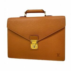 Louis Vuitton Briefcase Epi Serviette Conseil M54428 Zipang Gold Men's